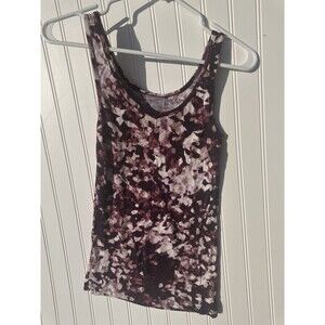 Mossimo Women's Medium Purple Tank Top Cotton Blend Round Neck